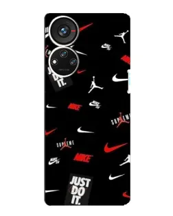Чехол для ZTE Blade V40s с картинкой «Nike Mix Pattern»