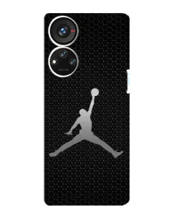 Чехол для ZTE Blade V40s с картинкой «Jordan Dark Carbon»