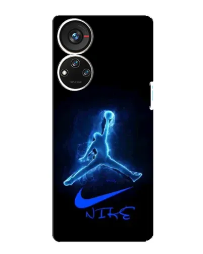 Чехол для ZTE Blade V40s с картинкой «Jordan Neon Blue»