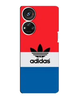 Чехол для ZTE Blade V40s с картинкой «Ретро блоки Adidas»