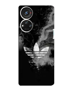 Чехол для ZTE Blade V40s с картинкой «Абстрактный дым Adidas»