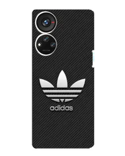 Чехол для ZTE Blade V40s с картинкой «Adidas Карбоновая текстура»