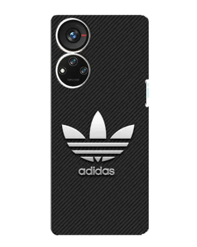Чехол для ZTE Blade V40s с картинкой «Adidas Карбоновая текстура»