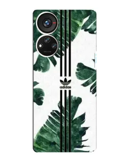 Чехол для ZTE Blade V40s с картинкой «Пальмовые листья адидас»