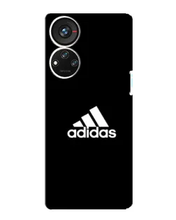 Чехол для ZTE Blade V40s с картинкой «Черная классика Adidas»
