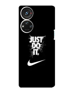 Чохол для ZTE Blade V40s з картинкою «Текстовий принт Nike»