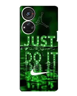 Чохол для ZTE Blade V40s з картинкою «Зелений неоновий Nike»