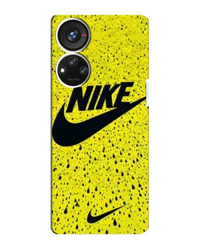 Чохол для ZTE Blade V40s з картинкою «Жовтий текстурний Nike»