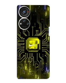 Чохол для ZTE Blade V40s з картинкою «Nike — золота іскра»