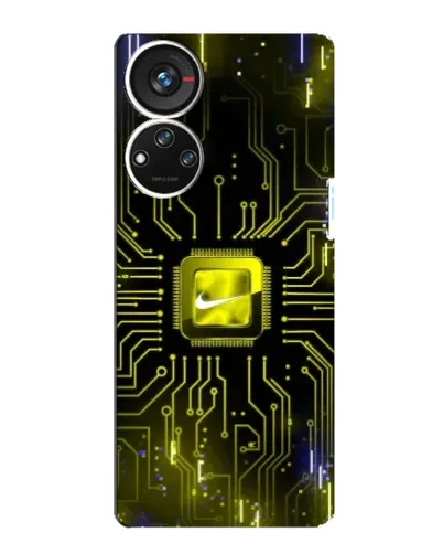 Чохол для ZTE Blade V40s з картинкою «Nike — золота іскра»