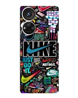 Чохол для ZTE Blade V40s з картинкою «Яскравий колаж Nike»