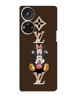Чехол для ZTE Blade V40s с картинкой «LV и Микки Маус»