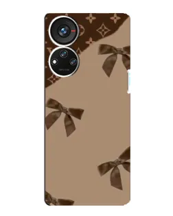 Чехол для ZTE Blade V40s с картинкой «LV — кофейный атлас»