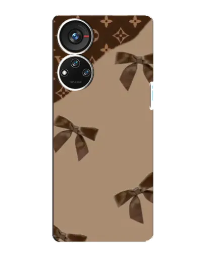 Чехол для ZTE Blade V40s с картинкой «LV — кофейный атлас»