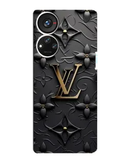 Чехол для ZTE Blade V40s с картинкой «Кожаная текстура LV»