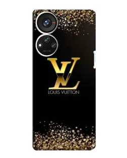 Чехол для ZTE Blade V40s с картинкой «LV — золотые искры»