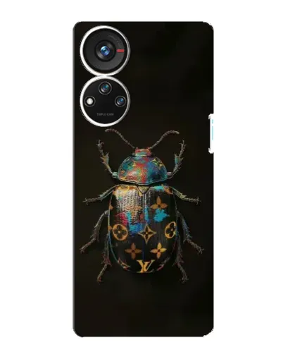 Чехол для ZTE Blade V40s с картинкой «LV — мраморный принт»