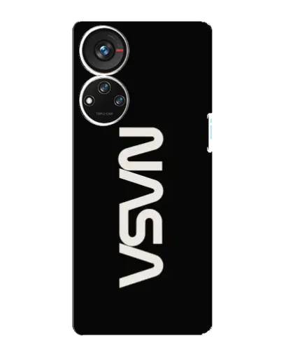 Чехол для ZTE Blade V40s с картинкой «NASA — вертикальный логотип» Чехол для ZTE Blade V40s с картинкой «NASA — вертикальный логотип»