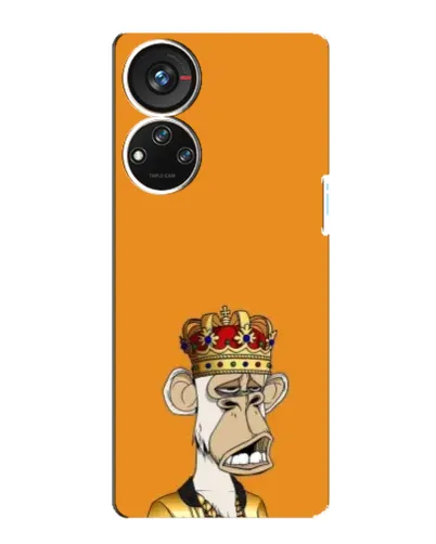 Чехол для ZTE Blade V40s с картинкой «Золотая обезьяна Bored Ape» Чехол для ZTE Blade V40s с картинкой «Золотая обезьяна Bored Ape»