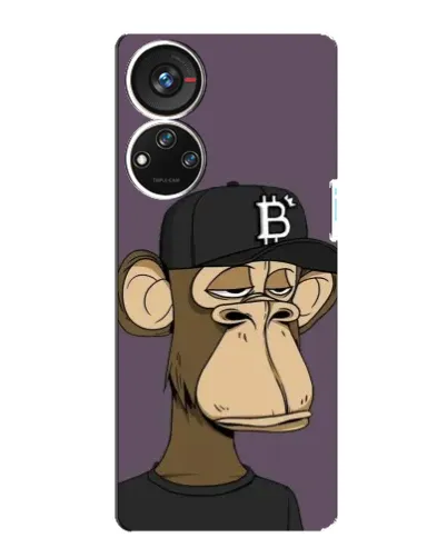 Чехол для ZTE Blade V40s с картинкой «Bored Ape в кепке» Чехол для ZTE Blade V40s с картинкой «Bored Ape в кепке»