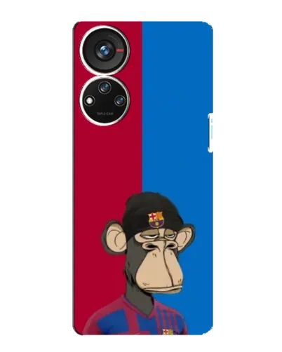 Чехол для ZTE Blade V40s с картинкой «Bored Ape — фанат Барсы» Чехол для ZTE Blade V40s с картинкой «Bored Ape — фанат Барсы»