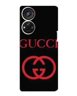 Чехол для ZTE Blade V40s с картинкой «Gucci — красный логотип»