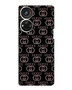 Чехол для ZTE Blade V40s с картинкой «Классическая монограмма Gucci»