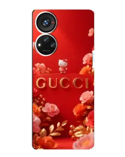 Чехол для ZTE Blade V40s с картинкой «Gucci — золотой сад»