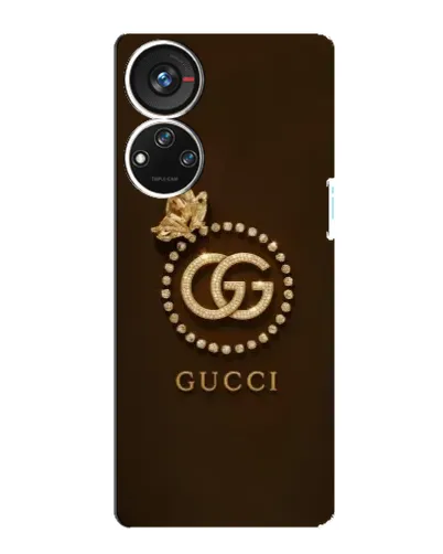 Чехол для ZTE Blade V40s с картинкой «Gucci — золотая бабочка»