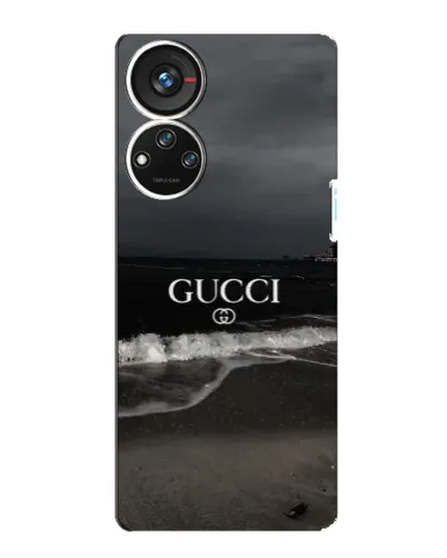 Чехол для ZTE Blade V40s с картинкой «Gucci — морской прибой»