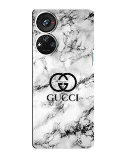 Чехол для ZTE Blade V40s с картинкой «Gucci — мраморный шик»