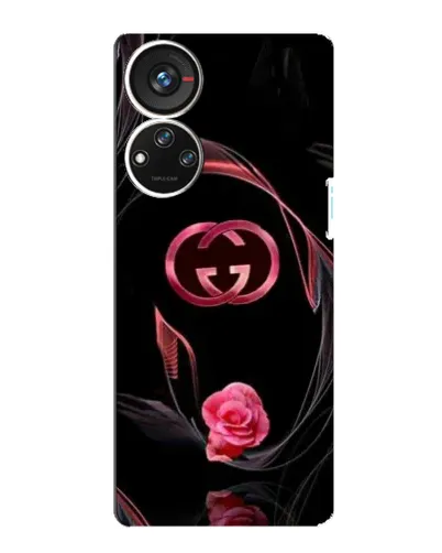 Чехол для ZTE Blade V40s с картинкой «Gucci — неоновая роза»