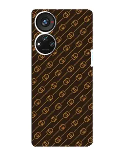 Чехол для ZTE Blade V40s с картинкой «Gucci — золотые диагонали»