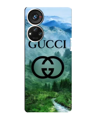Чехол для ZTE Blade V40s с картинкой «Gucci — горный пейзаж»