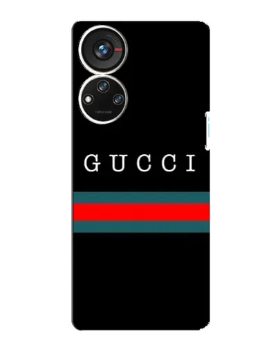 Чехол для ZTE Blade V40s с картинкой «Gucci — красный пояс»