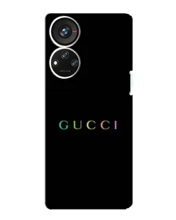 Чехол для ZTE Blade V40s с картинкой «Gucci — неоновый минимализм»