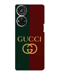 Чехол для ZTE Blade V40s с картинкой «Gucci — темно-зеленый градиент»