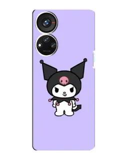 Чохол для ZTE Blade V40s з картинкою «Kuromi — ніжний фіолетовий»