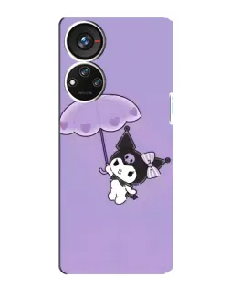 Чохол для ZTE Blade V40s з картинкою «Kuromi з парасолькою»