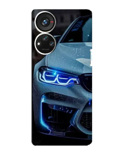 Чехол для ZTE Blade V40s с картинкой «Взгляд BMW с синими фарами»