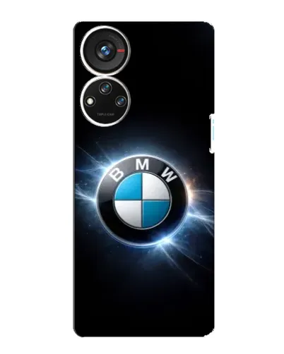 Чехол для ZTE Blade V40s с картинкой «BMW — неоновое сияние»