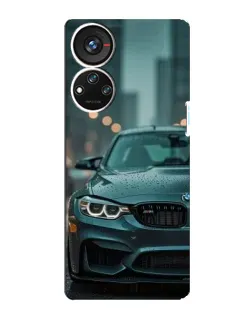 Чехол для ZTE Blade V40s с картинкой «BMW в огнях города»