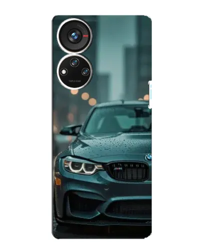 Чехол для ZTE Blade V40s с картинкой «BMW в огнях города»