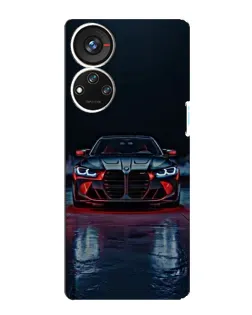 Чехол для ZTE Blade V40s с картинкой «BMW на мокрой дороге»