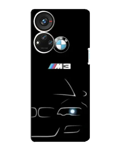 Чехол для ZTE Blade V40s с картинкой «Минималистичный принт BMW M3»