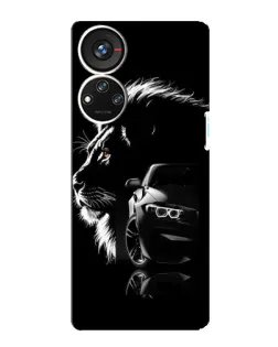 Чехол для ZTE Blade V40s с картинкой «BMW и лев»