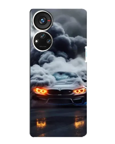 Чехол для ZTE Blade V40s с картинкой «BMW в дыму»
