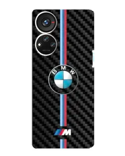 Чехол для ZTE Blade V40s с картинкой «Эмблема BMW и карбон»