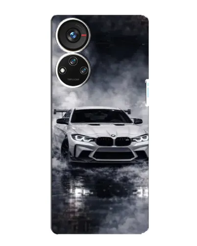 Чехол для ZTE Blade V40s с картинкой «BMW сквозь туман»