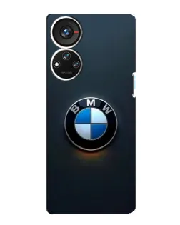 Чехол для ZTE Blade V40s с картинкой «Логотип BMW — минимализм»